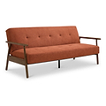 Frazier Button Back Sofa Bed Burnt Orange from Roseland Furniture