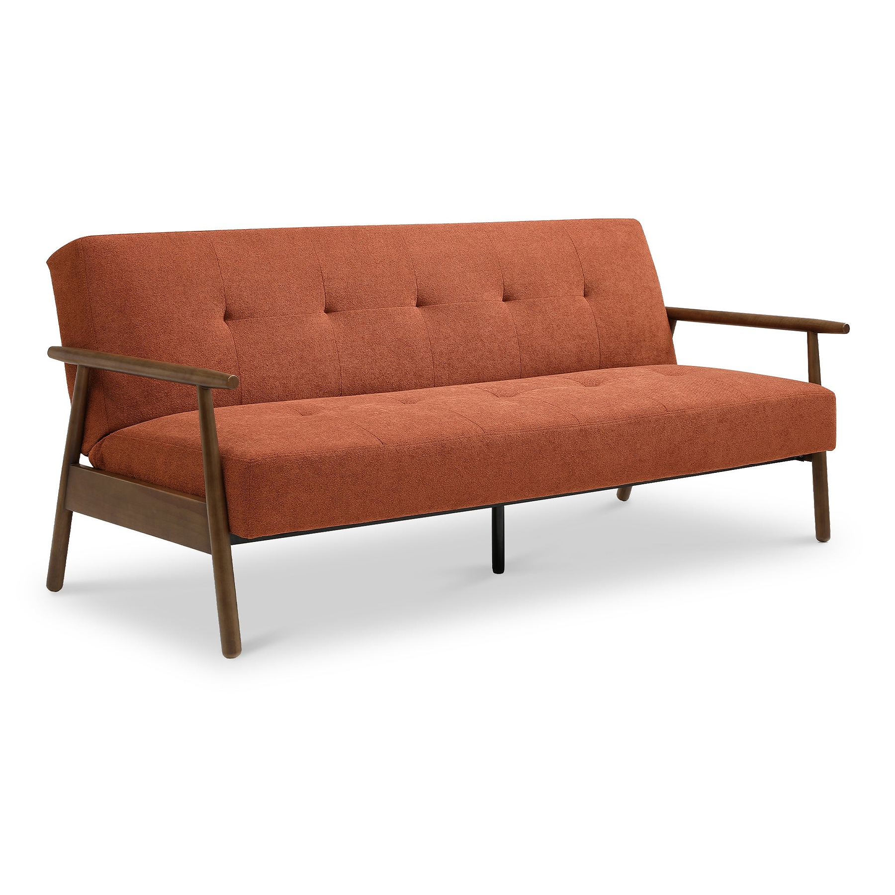 Frazier Button Back Sofa Bed Burnt Orange from Roseland Furniture