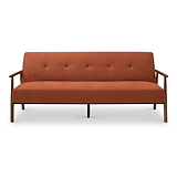Frazier Button Back Sofa Bed Burnt Orange from Roseland Furniture