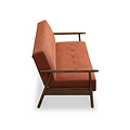 Frazier Button Back Sofa Bed Burnt Orange from Roseland Furniture