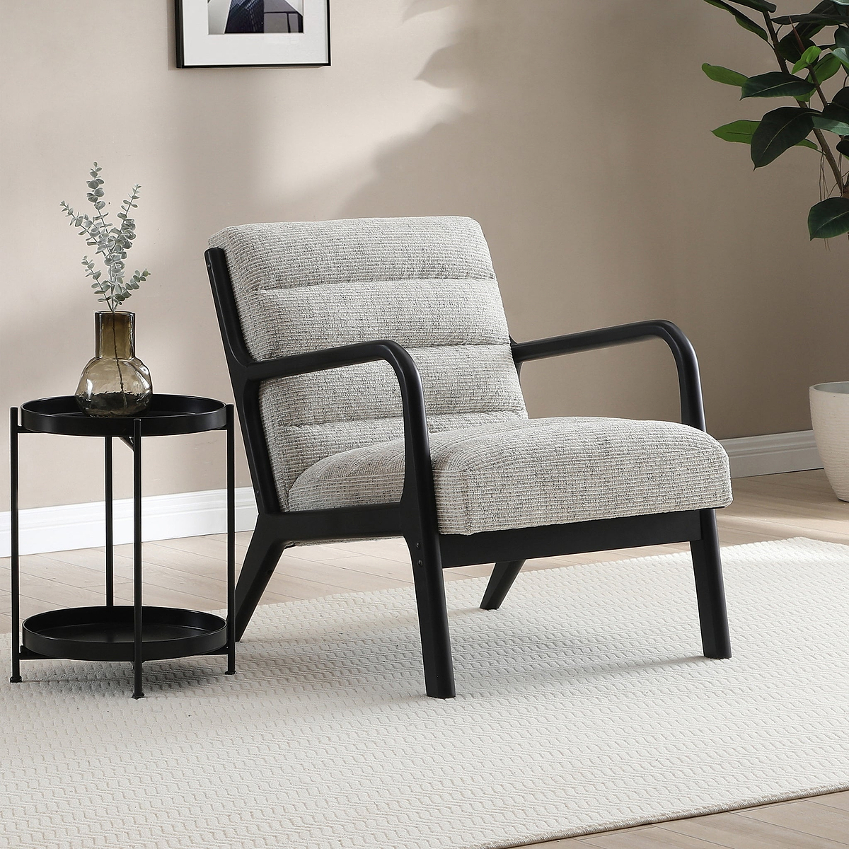 Thompson-natural-cord-accent-chair from Roseland Furniture