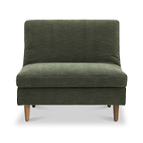 Carrington-chenille-click-clack-green-lounge-chair from Roseland Furniture