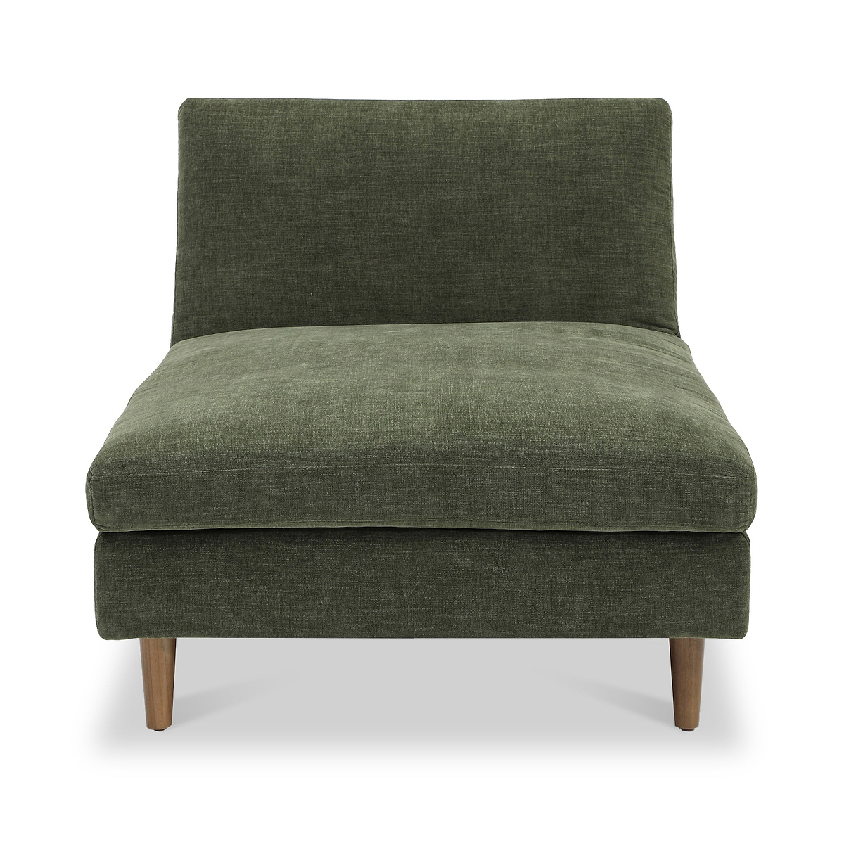 Carrington-chenille-chaise-green-sofa-bed from Roseland Furniture