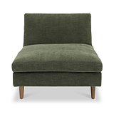 Carrington-chenille-chaise-green-sofa-bed from Roseland Furniture
