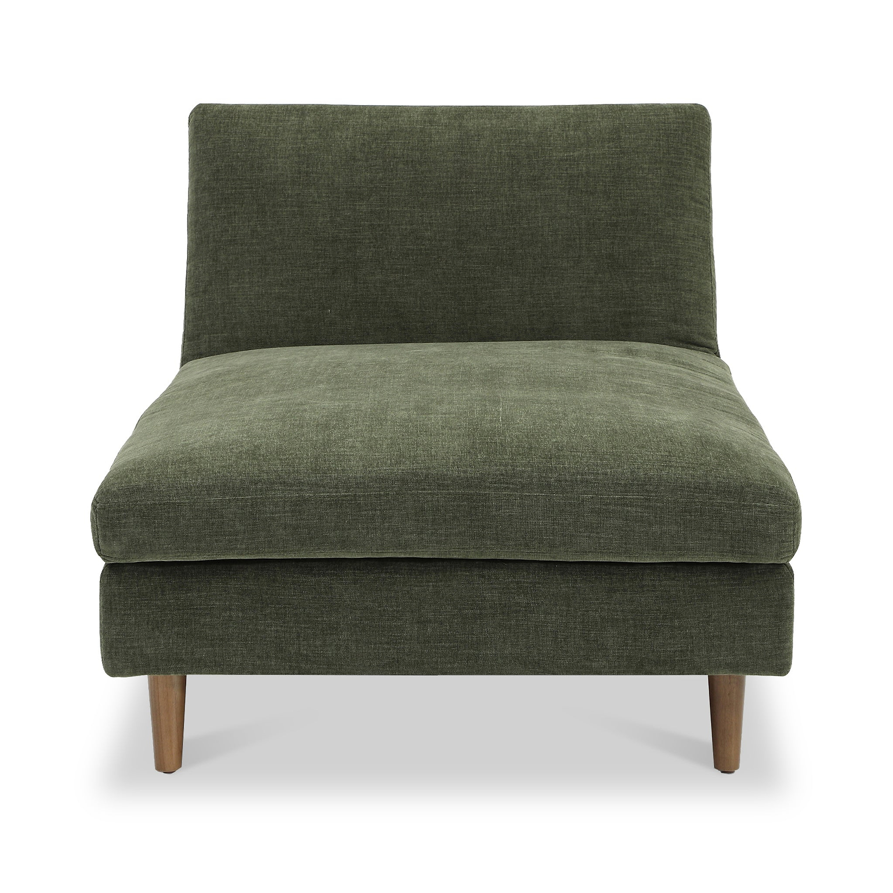 Carrington-chenille-chaise-green-sofa-bed from Roseland Furniture