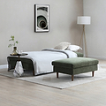 Carrington-chenille-green-footstool from Roseland Furniture