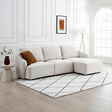 Fairfax Boucle Left Hand Facing Corner Lounge Chair from Roseland Furniture