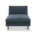 Carrington-chenille-chaise-blue-sofa-bed from Roseland Furniture