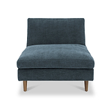 Carrington-chenille-chaise-blue-sofa-bed from Roseland Furniture