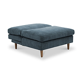 Carrington-chenille-click-clack-lounge-blue-chair from Roseland Furniture