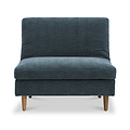 Carrington-chenille-click-clack-lounge-blue-chair from Roseland Furniture