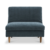 Carrington-chenille-click-clack-lounge-blue-chair from Roseland Furniture