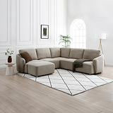 Fairfax Boucle Left Hand Facing Corner Lounge Chair from Roseland Furniture
