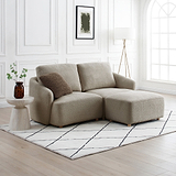 Fairfax Boucle Left Hand Facing Corner Lounge Chair from Roseland Furniture
