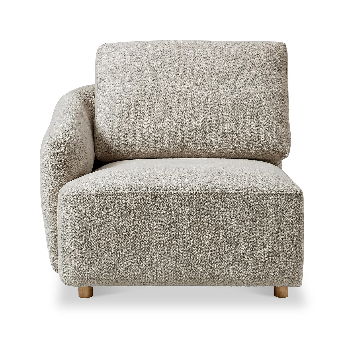Fairfax-boucle-modular-left-arm-corner-sofa-piece from Roseland Furniture