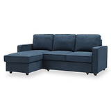 Soldier Blue 3 Seater Corner Chaise Sofa from Roseland Furniture