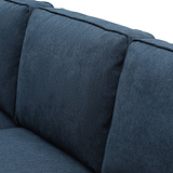 Soldier Blue 3 Seater Corner Chaise Sofa from Roseland Furniture