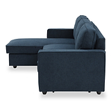 Soldier Blue 3 Seater Corner Chaise Sofa from Roseland Furniture