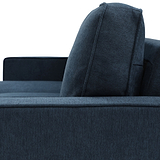 Soldier Blue 3 Seater Corner Chaise Sofa from Roseland Furniture
