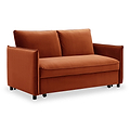 Thalia 2 Seater Burnt Orange Pop Up Sofa Bed by Roseland Furniture