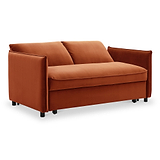 Thalia 2 Seater Burnt Orange Pop Up Sofa Bed by Roseland Furniture