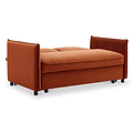 Thalia 2 Seater Burnt Orange Pop Up Sofa Bed by Roseland Furniture