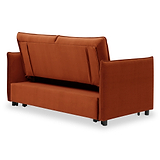 Thalia 2 Seater Burnt Orange Pop Up Sofa Bed by Roseland Furniture