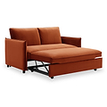 Thalia 2 Seater Burnt Orange Pop Up Sofa Bed by Roseland Furniture