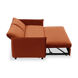 Thalia 2 Seater Burnt Orange Pop Up Sofa Bed by Roseland Furniture
