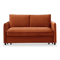 Thalia 2 Seater Burnt Orange Pop Up Sofa Bed by Roseland Furniture