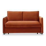Thalia 2 Seater Burnt Orange Pop Up Sofa Bed by Roseland Furniture