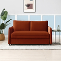 Thalia 2 Seater Burnt Orange Pop Up Sofa Bed by Roseland Furniture