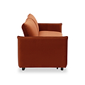 Thalia 2 Seater Burnt Orange Pop Up Sofa Bed by Roseland Furniture