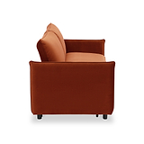 Thalia 2 Seater Burnt Orange Pop Up Sofa Bed by Roseland Furniture