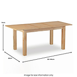 Newlyn Oak Extending Dining Table from Roseland Furniture