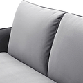 Thalia 2 Seater Grey Pop Up Sofa Bed by Roseland Furniture