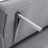 Thalia 2 Seater Grey Pop Up Sofa Bed by Roseland Furniture