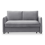 Thalia 2 Seater Grey Pop Up Sofa Bed by Roseland Furniture