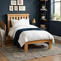 Zelah Oak Low 3ft Bed Frame from Roseland Furniture