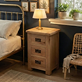 Zelah Oak Bedside Table from Roseland Furniture