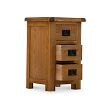 Zelah Oak Bedside Table from Roseland Furniture