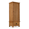 Zelah Oak Single Wardrobe with Drawer by Roseland Furniture