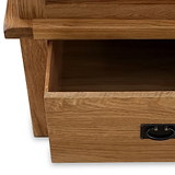 Zelah Oak Single Wardrobe with Drawer by Roseland Furniture