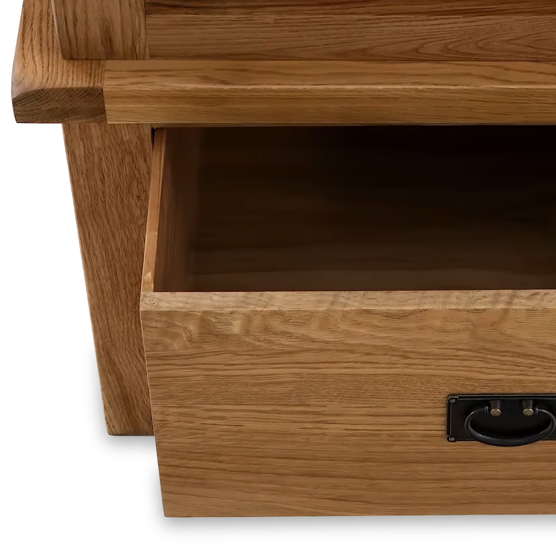 Zelah Oak Single Wardrobe with Drawer by Roseland Furniture