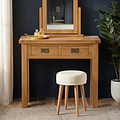 Zelah Oak Dressing Table by Roseland Furniture