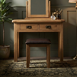 Zelah Oak Dressing Table by Roseland Furniture