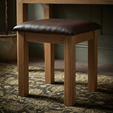 Zelah Oak Stool by Roseland Furniture