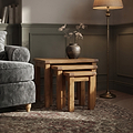 Zelah Oak Nest of Tables by Roseland Furniture