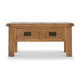 Zelah Oak Coffee Table with Drawer from Roseland Furniture