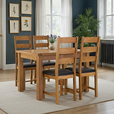 Zelah Oak 120-165cm Extending Dining Table from Roseland Furniture